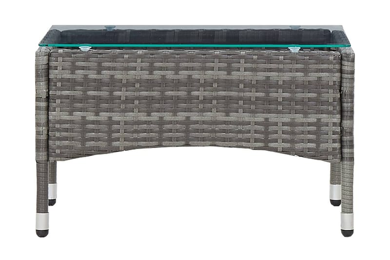 Soffbord grå 60x40x36 cm konstrotting - Grå/Glas - Möbler - Bord & matgrupper - Soffbord