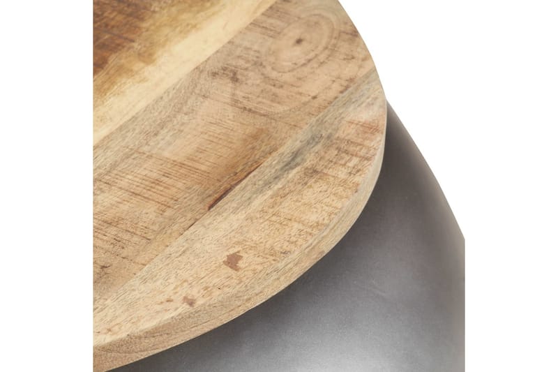 Soffbord grå 68x68x30 cm massivt mangoträ - Brun - Möbler - Bord & matgrupper - Soffbord