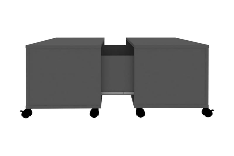 Soffbord grå 75x75x38 cm spånskiva - Grå - Soffbord