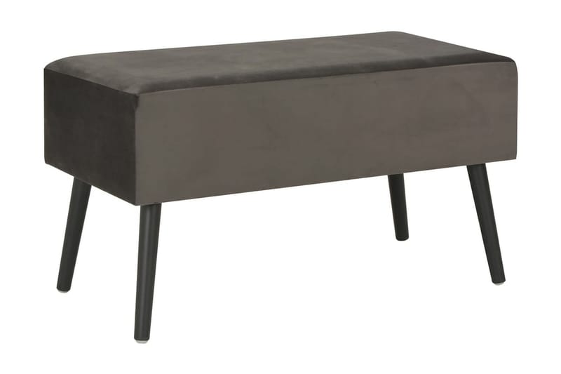 Soffbord grå 80x40x46 cm sammet - Grå - Soffbord