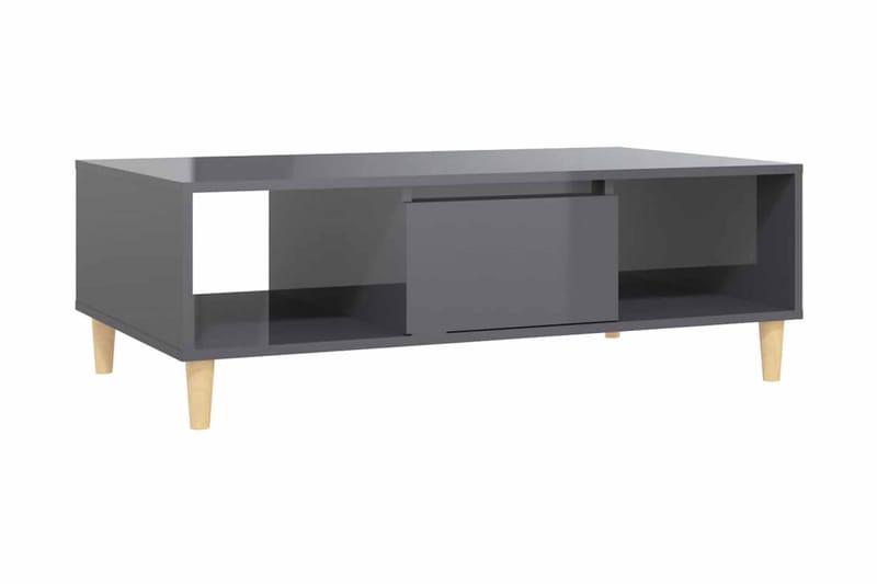 Soffbord grå högglans 103,5x60x35 cm spånskiva - Grå - Möbler - Bord & matgrupper - Soffbord