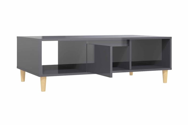 Soffbord grå högglans 103,5x60x35 cm spånskiva - Grå - Möbler - Bord & matgrupper - Soffbord