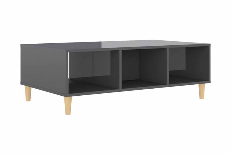 Soffbord grå högglans 103,5x60x35 cm spånskiva - Grå - Möbler - Bord & matgrupper - Soffbord