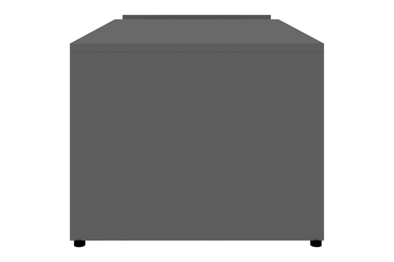 Soffbord grå högglans 90x45x35 cm spånskiva - Grå - Möbler - Bord & matgrupper - Soffbord