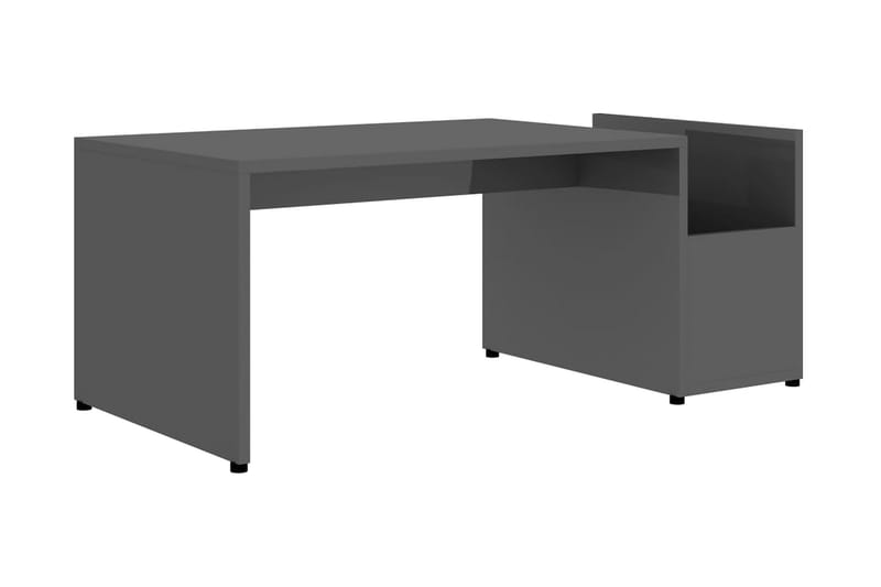Soffbord grå högglans 90x45x35 cm spånskiva - Grå - Möbler - Bord & matgrupper - Soffbord