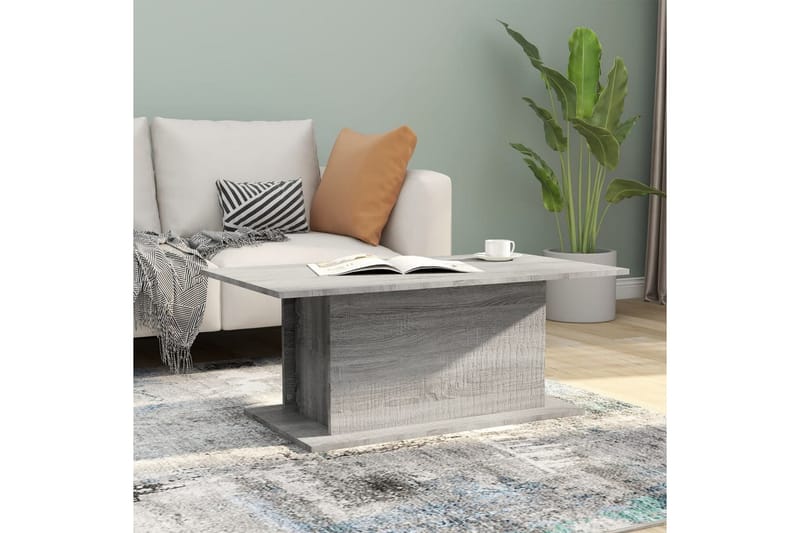 Soffbord grå sonoma 102x55,5x40 cm spånskiva - Grå - Möbler - Bord & matgrupper - Soffbord