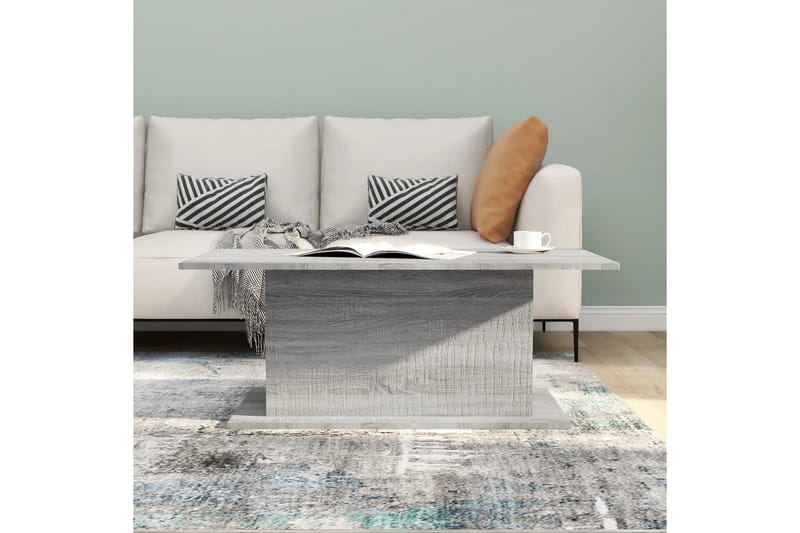 Soffbord grå sonoma 102x55,5x40 cm spånskiva - Grå - Möbler - Bord & matgrupper - Soffbord