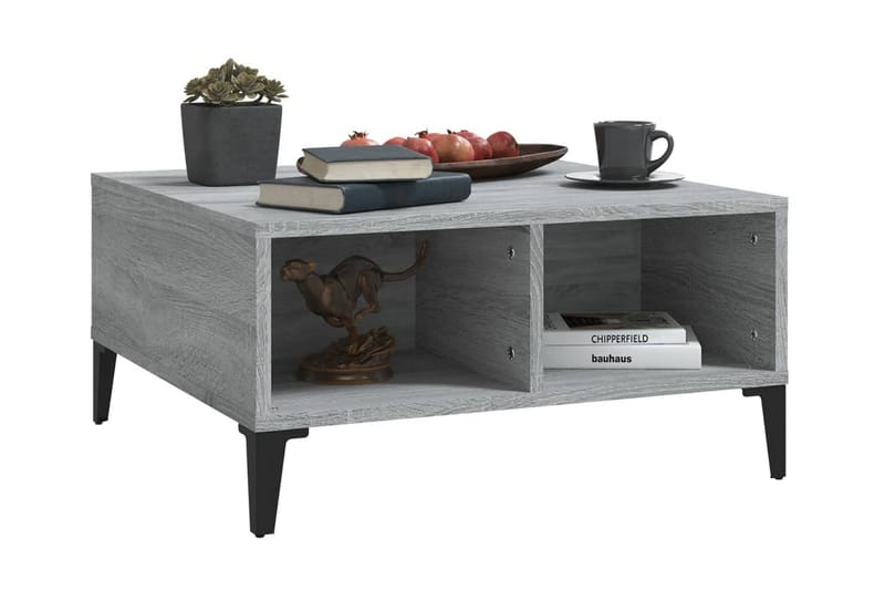 Soffbord grå sonoma 60x60x30 cm spånskiva - Grå - Möbler - Bord & matgrupper - Soffbord