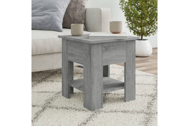 Soffbord grå sonoma-ek 40x40x42 cm konstruerat trä - Grå - Möbler - Bord & matgrupper - Soffbord