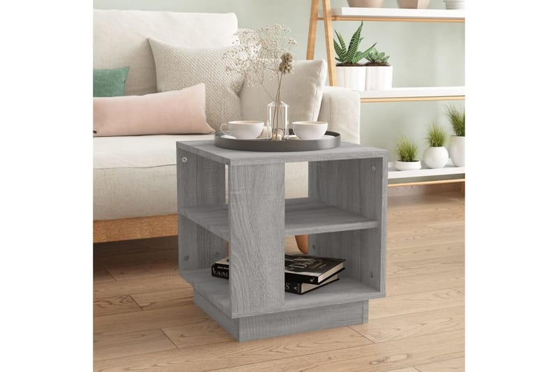 Soffbord grå sonoma-ek 40x40x43 cm konstruerat trä - Grå - Möbler - Bord & matgrupper - Soffbord
