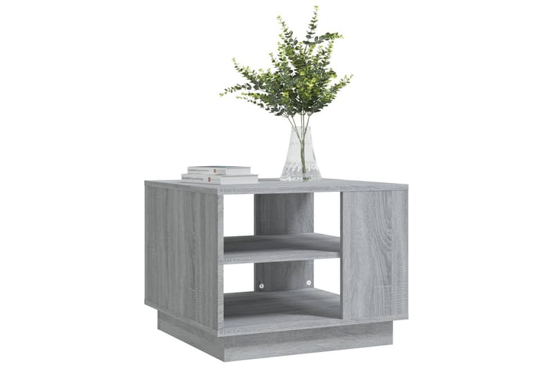 Soffbord grå sonoma-ek 55x55x43 cm spånskiva - Grå - Möbler - Bord & matgrupper - Soffbord