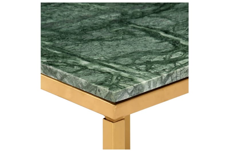 Soffbord grön 60x60x35 cm äkta sten med marmorstruktur - Grön - Möbler - Bord & matgrupper - Soffbord