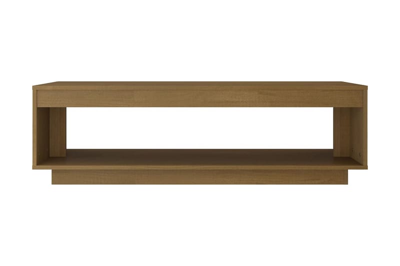 Soffbord honungbrun 110x50x33,5 cm massiv furu - Brun - Soffbord