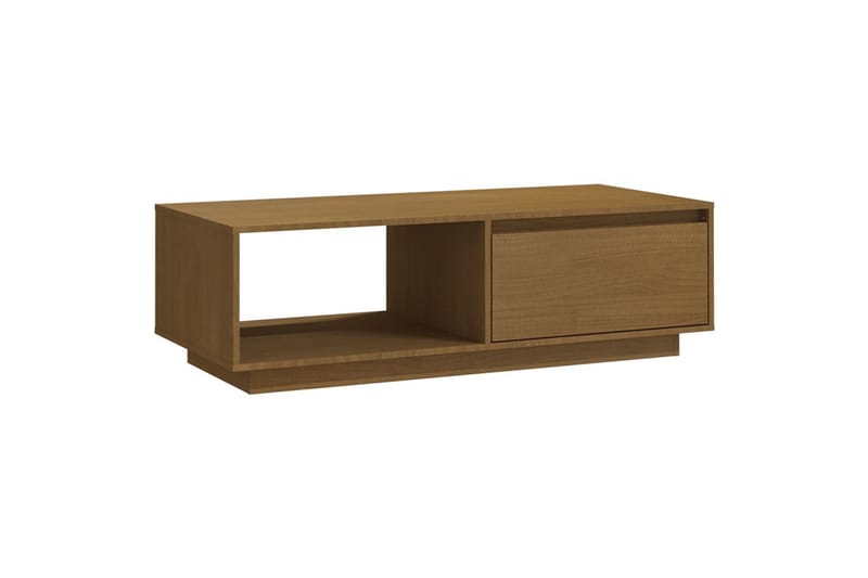 Soffbord honungbrun 110x50x33,5 cm massiv furu - Brun - Soffbord