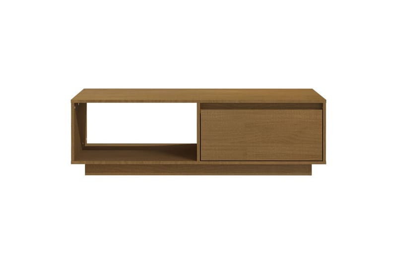 Soffbord honungbrun 110x50x33,5 cm massiv furu - Brun - Soffbord