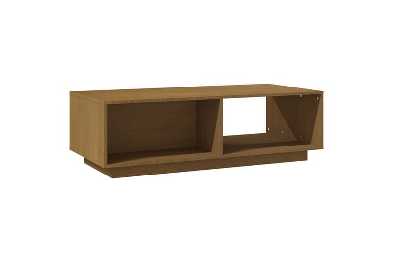 Soffbord honungbrun 110x50x33,5 cm massiv furu - Brun - Soffbord