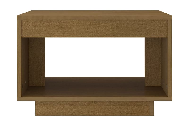 Soffbord honungbrun 50x50x33,5 cm massiv furu - Brun - Soffbord