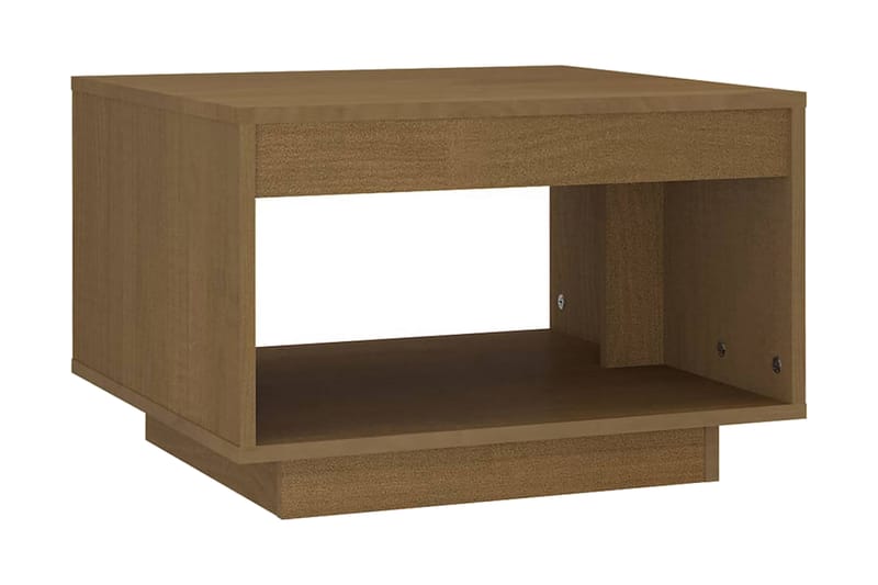 Soffbord honungbrun 50x50x33,5 cm massiv furu - Brun - Soffbord