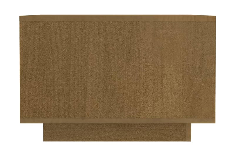 Soffbord honungbrun 50x50x33,5 cm massiv furu - Brun - Soffbord
