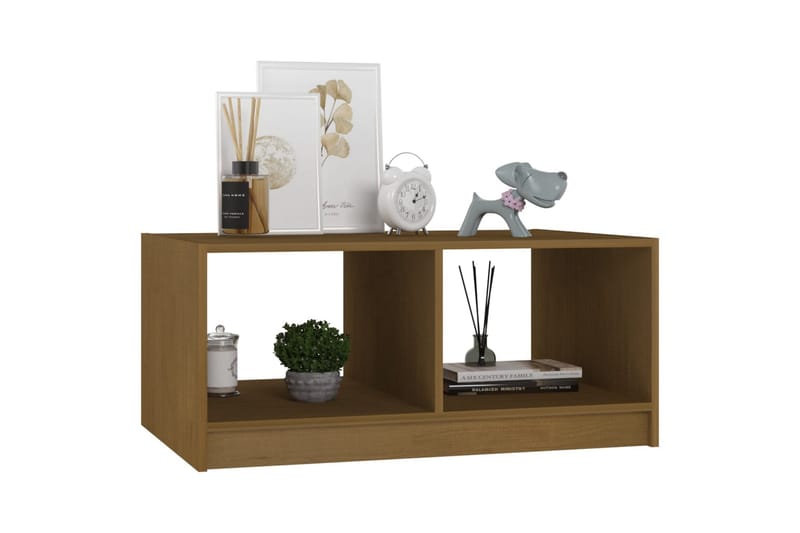 Soffbord honungbrun 75x50x33,5 cm massiv furu - Brun - Möbler - Bord & matgrupper - Soffbord