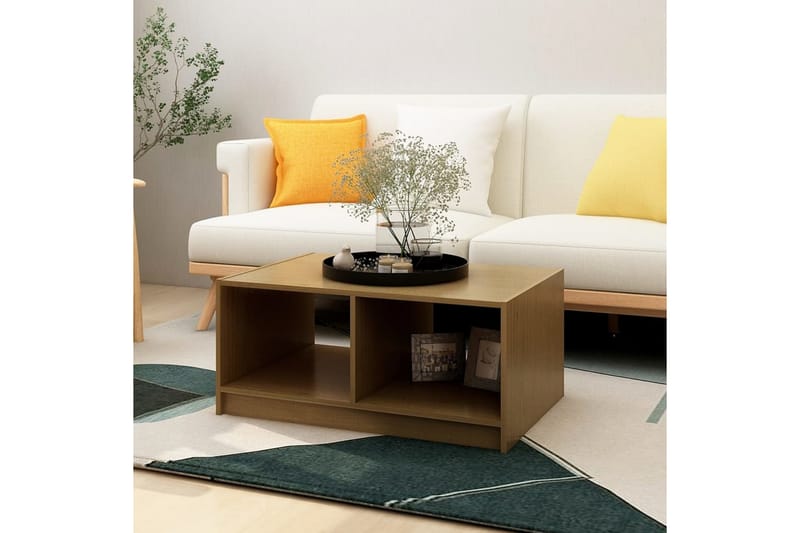 Soffbord honungbrun 75x50x33,5 cm massiv furu - Brun - Möbler - Bord & matgrupper - Soffbord
