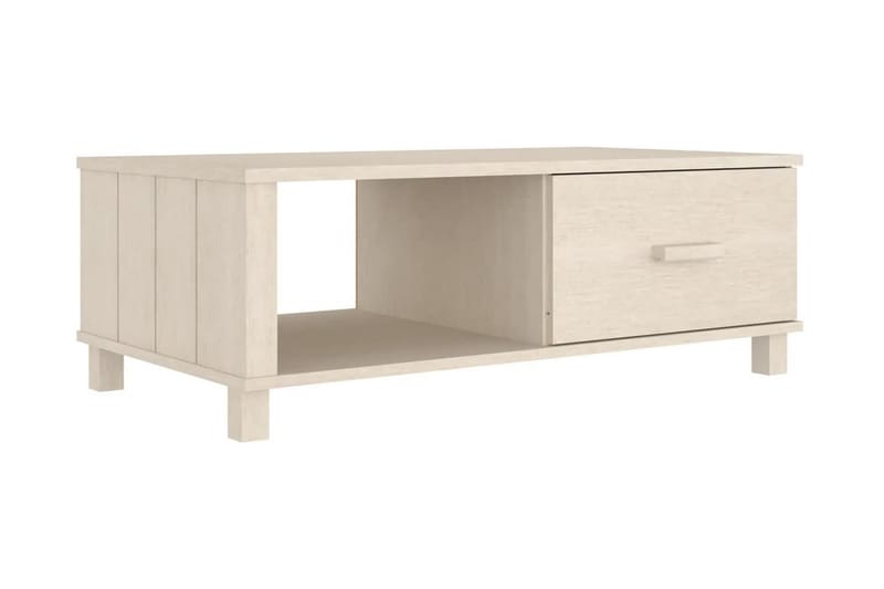 Soffbord honungsbrun 100x55x35 cm massiv furu - Brun - Soffbord