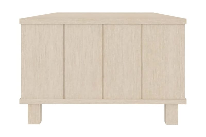 Soffbord honungsbrun 100x55x35 cm massiv furu - Brun - Soffbord