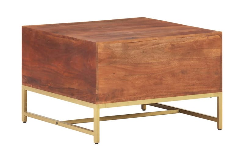 Soffbord honungsbrun 67x67x45 cm massivt akaciaträ - Valnötsbrun - Möbler - Bord & matgrupper - Soffbord