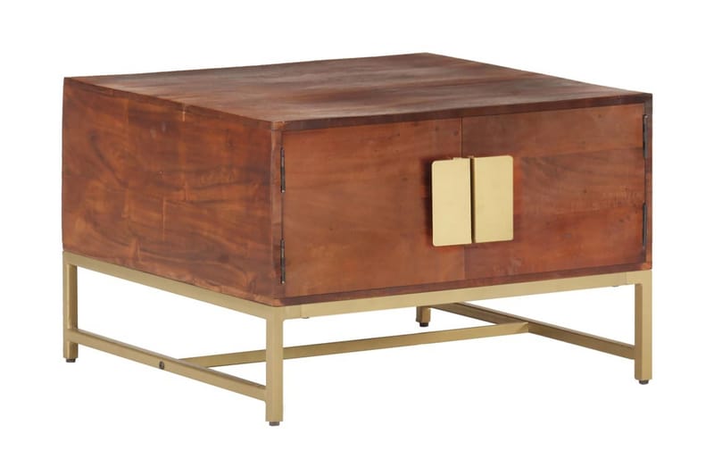 Soffbord honungsbrun 67x67x45 cm massivt akaciaträ - Valnötsbrun - Möbler - Bord & matgrupper - Soffbord