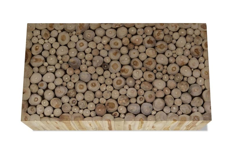 Soffbord i äkta teak 90x50x35 cm - Brun - Möbler - Bord & matgrupper - Soffbord