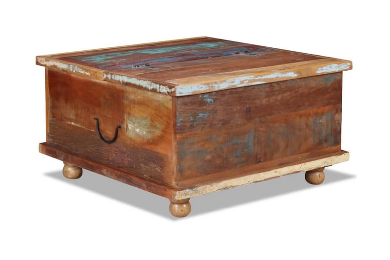 Soffbord i återvunnet trä 70x70x38 cm - Brun - Möbler - Bord & matgrupper - Soffbord