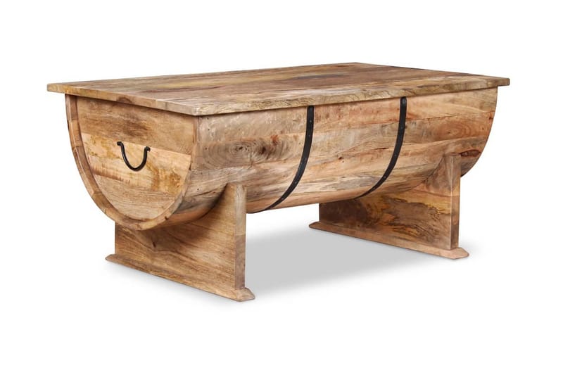 Soffbord i massivt mangoträ 88x50x40 cm - Brun - Möbler - Bord & matgrupper - Soffbord