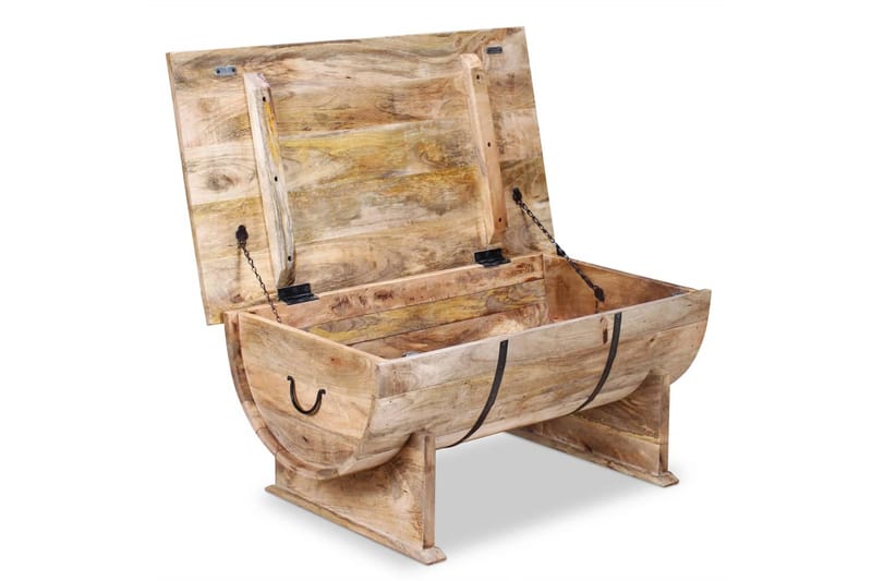 Soffbord i massivt mangoträ 88x50x40 cm - Brun - Möbler - Bord & matgrupper - Soffbord