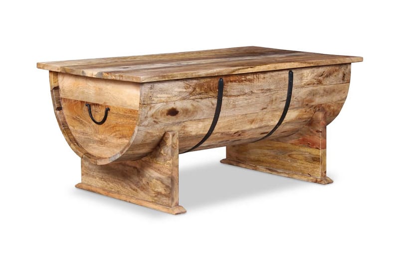 Soffbord i massivt mangoträ 88x50x40 cm - Brun - Möbler - Bord & matgrupper - Soffbord