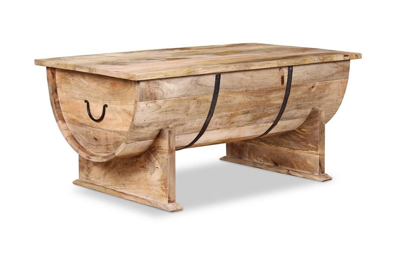 Soffbord i massivt mangoträ 88x50x40 cm - Brun - Möbler - Bord & matgrupper - Soffbord