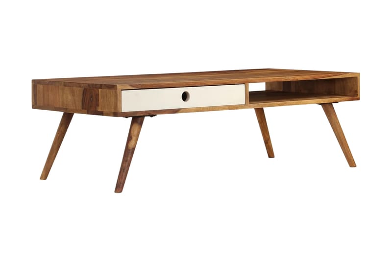 Soffbord i massivt sheshamträ 110x50x35 cm - Brun - Möbler - Bord & matgrupper - Soffbord