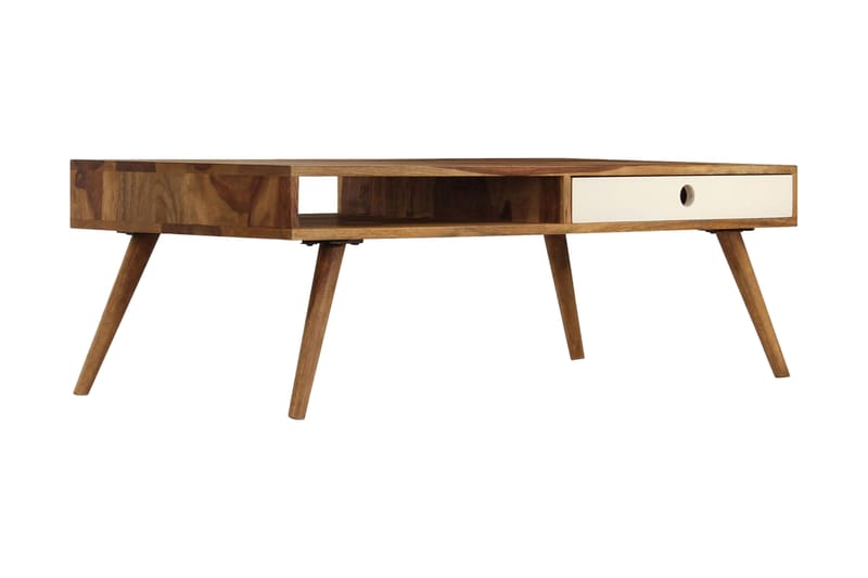 Soffbord i massivt sheshamträ 110x50x35 cm - Brun - Möbler - Bord & matgrupper - Soffbord