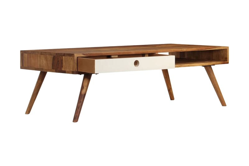 Soffbord i massivt sheshamträ 110x50x35 cm - Brun - Möbler - Bord & matgrupper - Soffbord