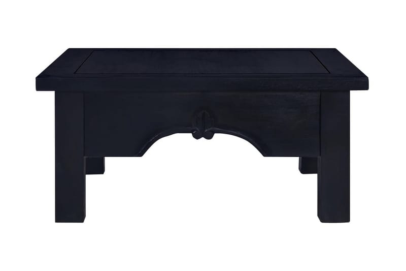 Soffbord ljus svart 68x68x30 cm massiv mahogny - Svart - Möbler - Bord & matgrupper - Soffbord