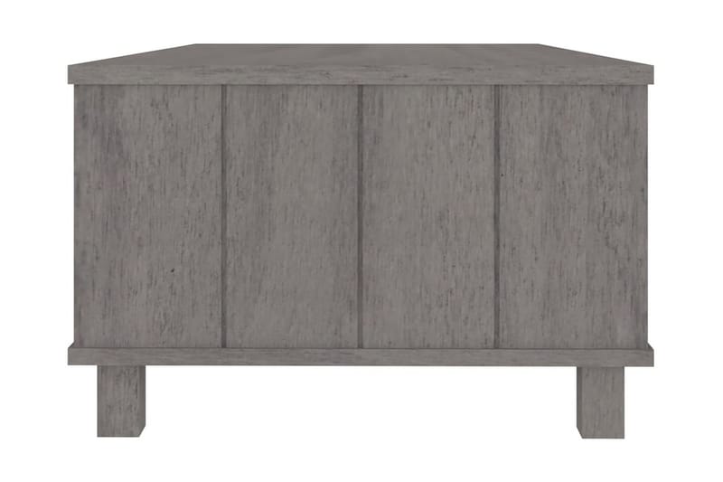 Soffbord ljusgrå 100x55x35 cm massiv furu - Grå - Möbler - Bord & matgrupper - Soffbord