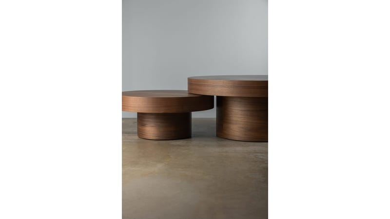 Soffbord Malvik 30 cm / Ø70 cm - Valnöt - Möbler - Bord & matgrupper - Soffbord
