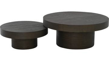Soffbord Malvik 41 cm / Ø98 cm - Brunlackad ek - Möbler - Bord & matgrupper - Soffbord