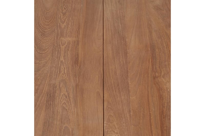 Soffbord massiv teak med naturlig finish 60x60x40 cm - Brun - Soffbord