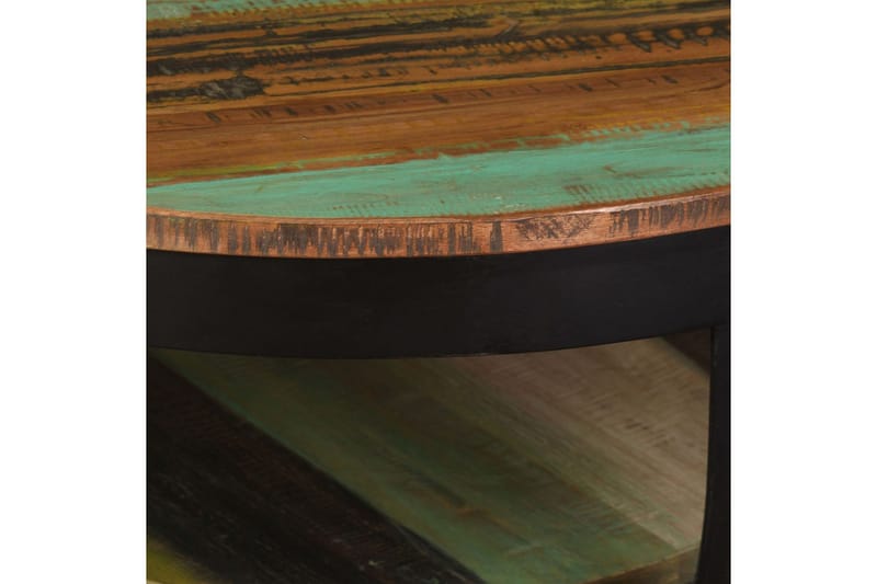 Soffbord massivt återvunnet trä 65x32 cm - Flerfärgad - Soffbord