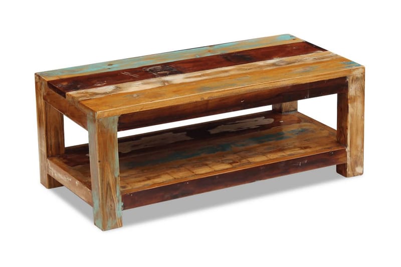Soffbord massivt återvunnet trä 90x45x35 cm - Brun - Möbler - Bord & matgrupper - Soffbord