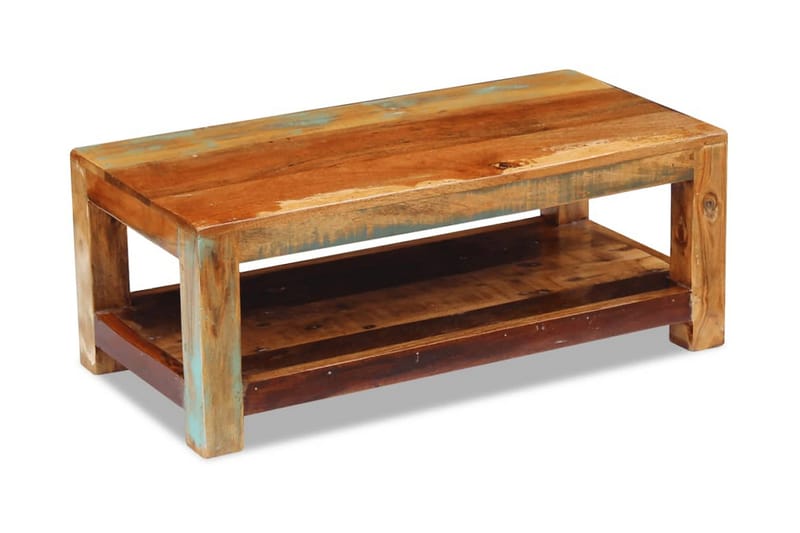 Soffbord massivt återvunnet trä 90x45x35 cm - Brun - Möbler - Bord & matgrupper - Soffbord