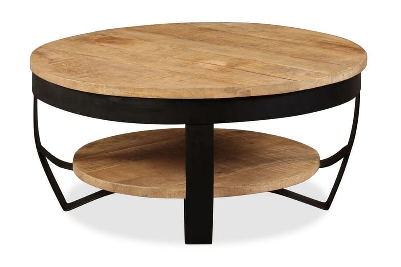 Soffbord massivt grovt mangoträ 65x32 cm - Brun - Möbler - Bord & matgrupper - Soffbord