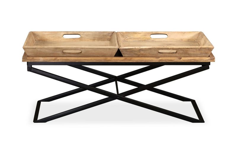 Soffbord massivt mangoträ 110x55x42 cm - Brun - Möbler - Bord & matgrupper - Soffbord