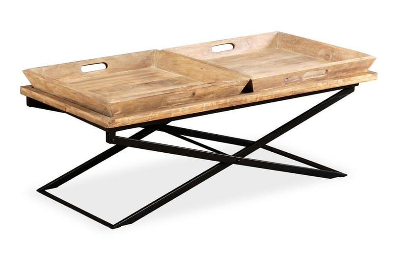 Soffbord massivt mangoträ 110x55x42 cm - Brun - Möbler - Bord & matgrupper - Soffbord