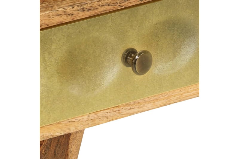 Soffbord massivt mangoträ 90x50x40 cm - Guld - Möbler - Bord & matgrupper - Soffbord